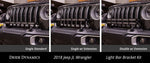2018-2019 Jeep JL Wrangler Bumper LED Light Bar Kit