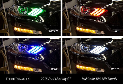 2018-2019 Ford Mustang Multicolor DRL LED Boards (USDM)