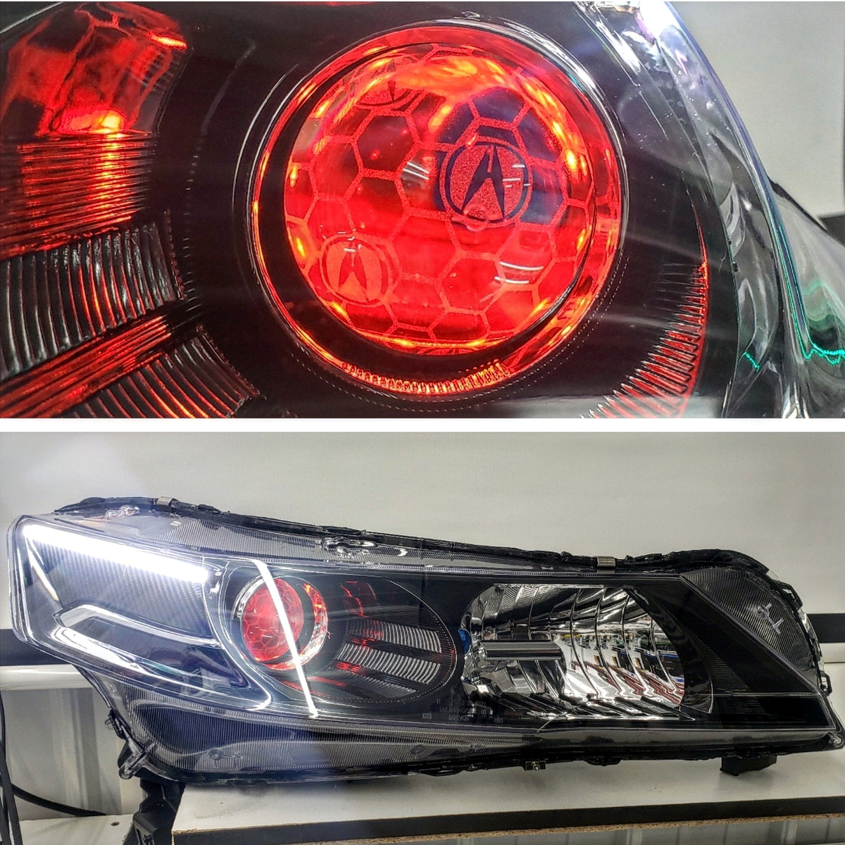 20092014 Acura TL Projector Retrofitted Headlights Wise Detailz
