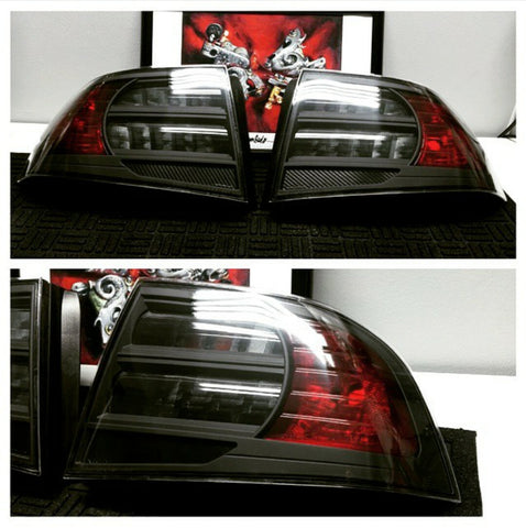 Driver Side Left Tail Light Assembly For Acura TL (2004-2008) – Red Lens / Chrome Housing