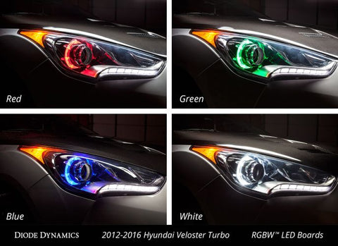 2012-2016 Hyundai Veloster Turbo Multicolor LED Boards