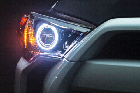 thumbnail image 2 of Profile Pivot Switchback Halo Ring LED Lights - Amber & White 2 of 6